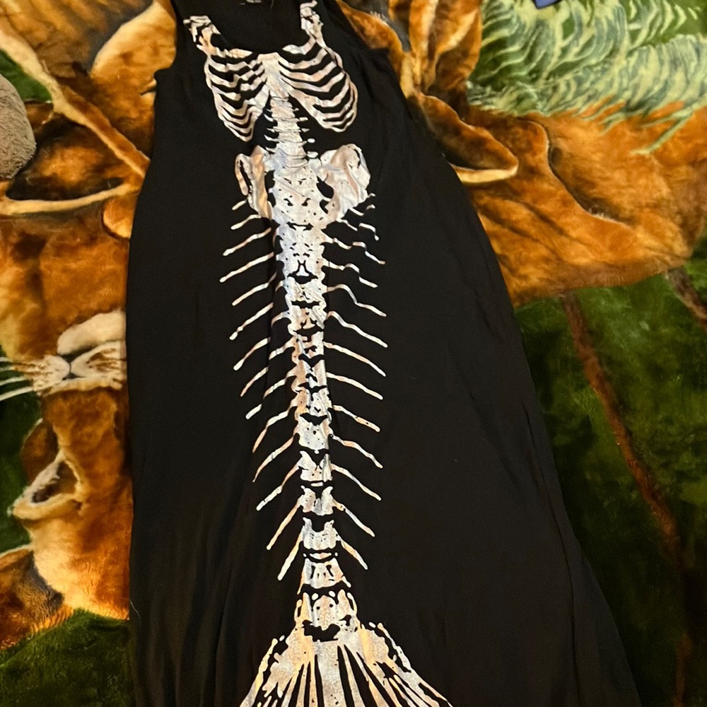 Iron Fist mermaid skeleton maxi dress
